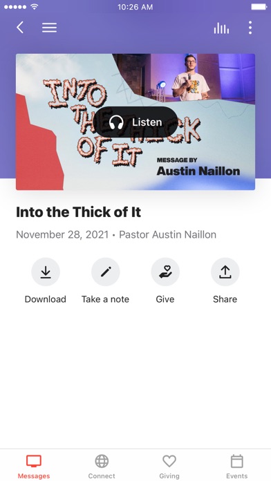 ZEAL Church App Screenshot
