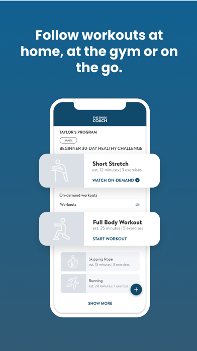 The SwissCoach Screenshot