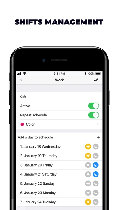 Work Schedule - Shift Calendar screenshot 4