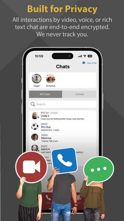 Pointchat: Private Calls/Chat
