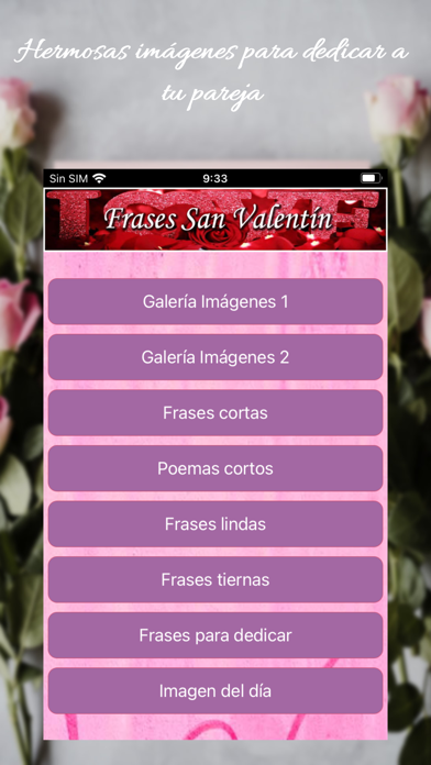 Poemas de Amor San Valentín Screenshot