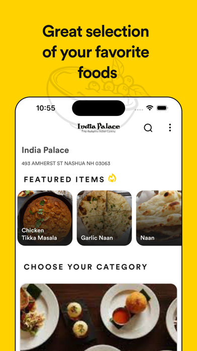 India Palace Online Order Screenshot