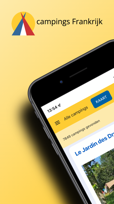 alle campings in Frankrijk Screenshot