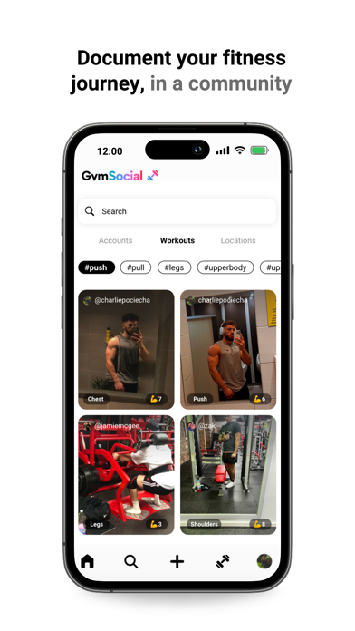 GymSocial - Social Fitness Screenshot