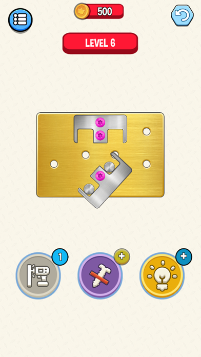 Screw off bolts nuts puzzle Screenshot
