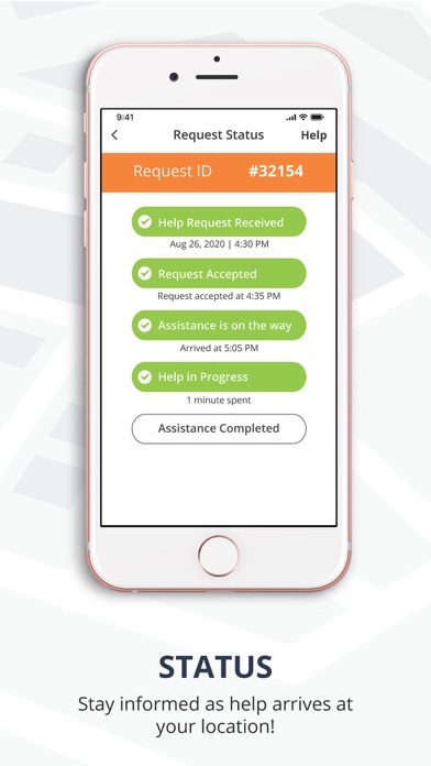 Parkeee® Roadside Assistance Screenshot