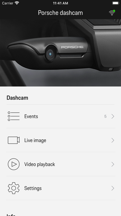 Porsche dashcam Screenshot