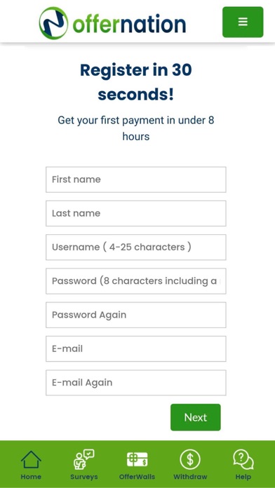 OfferNation Make Money Online Screenshot