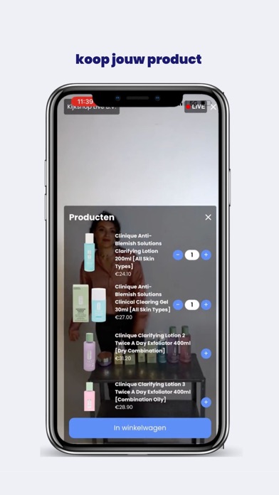 Kijkshop Live Shopping Screenshot