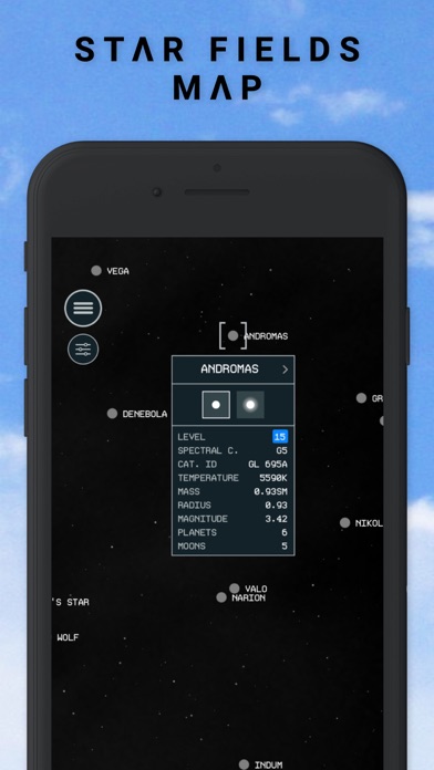 Star Field Map - Companion App Screenshot