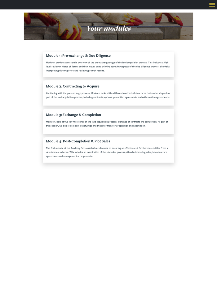 Academy for Housebuilders