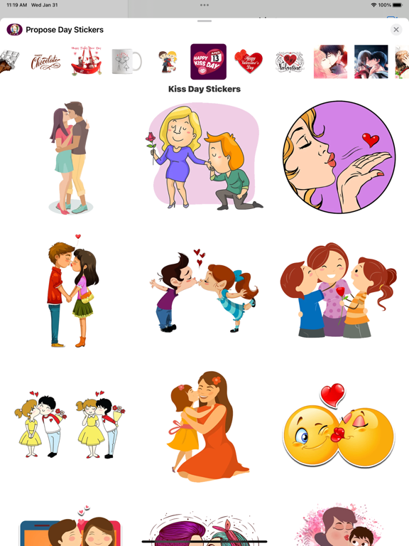 Screenshot #6 pour Propose Day Stickers