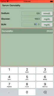 serum osmolality calculator iphone screenshot 4