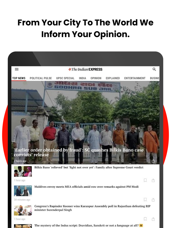 Screenshot #4 pour Indian Express News + Epaper