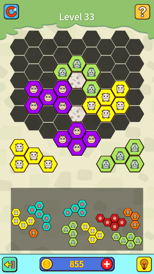 #2. Hexa Block Puzzle - Hard level (iOS) Podle: 少淘 黄