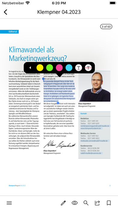 Klempner-Magazin Screenshot