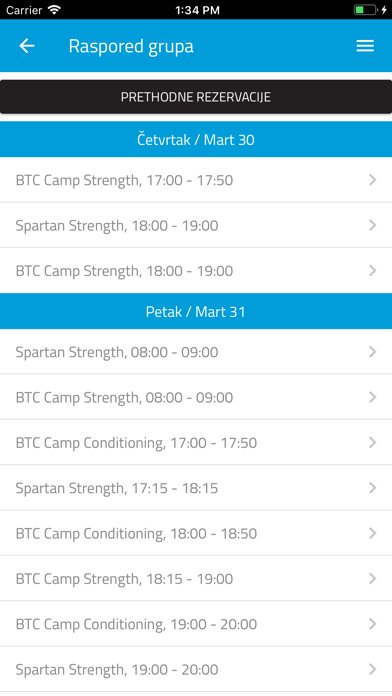 BTC Fitness Screenshot