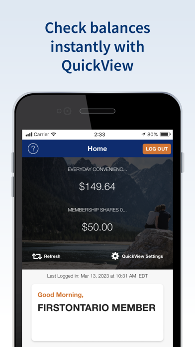 FirstOntario Mobile Banking Screenshot