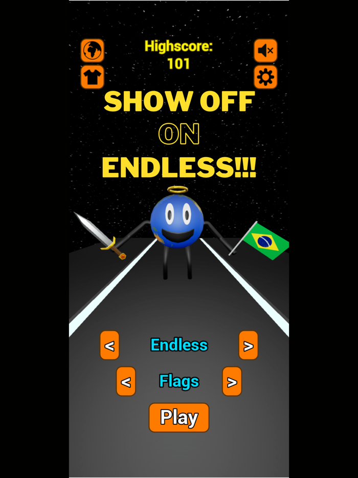 World Runner Flags and Capitals