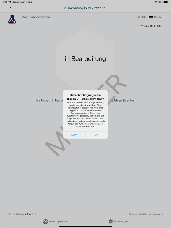 Screenshot #5 pour Mein Laborergebnis