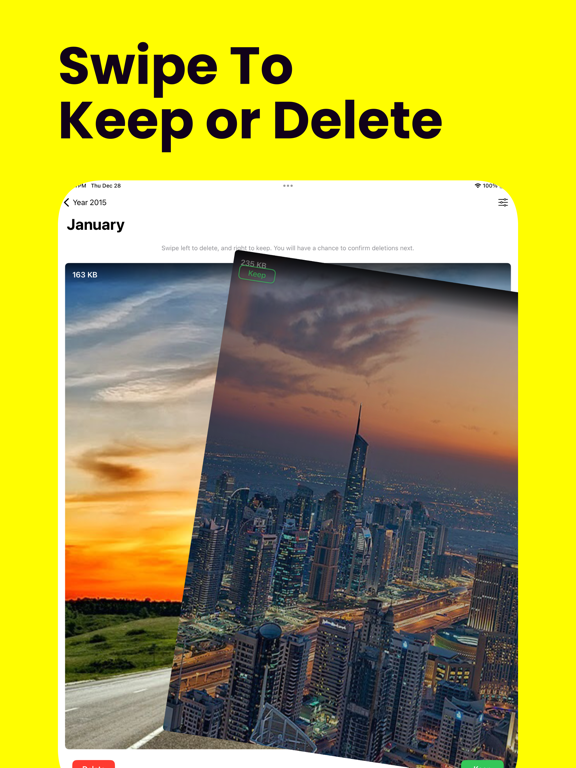 Screenshot #4 pour Swipe To Delete Photos