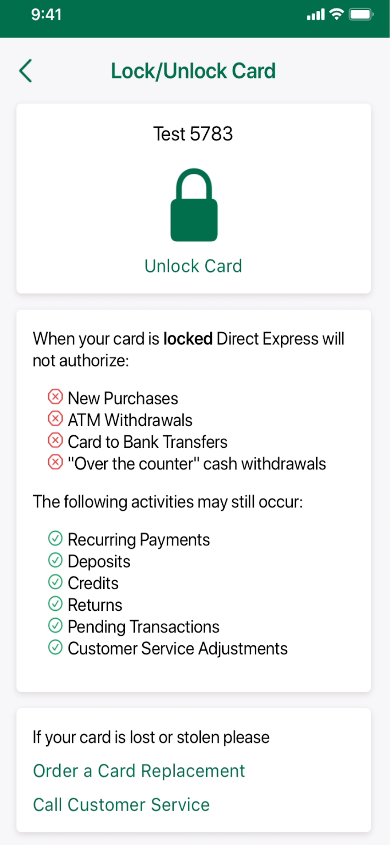 Direct Express® Mobile screenshot 4