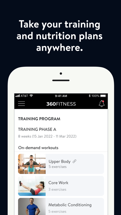 360° Fitness Screenshot