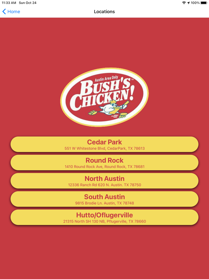 Bushs Chicken ATX