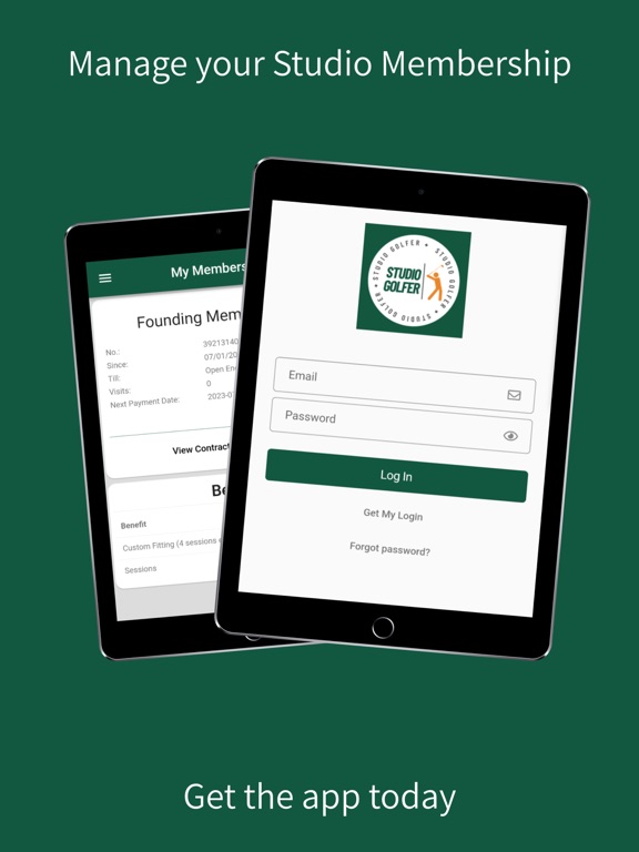 Studio Golfer iPad screenshot 1 - Sports app
