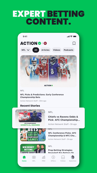 Action Network Sports Betting Screenshot