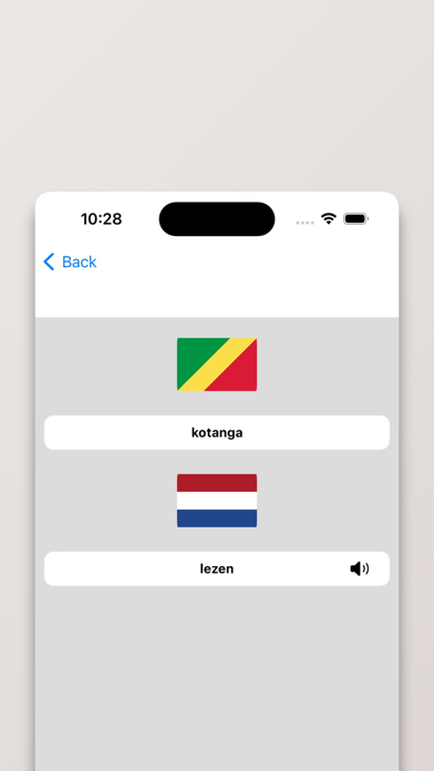 Lingala-Nederlands woordenboek Screenshot