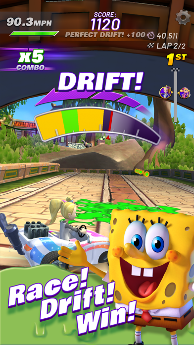 Screenshot #1 pour Nickelodeon Kart Racers Game