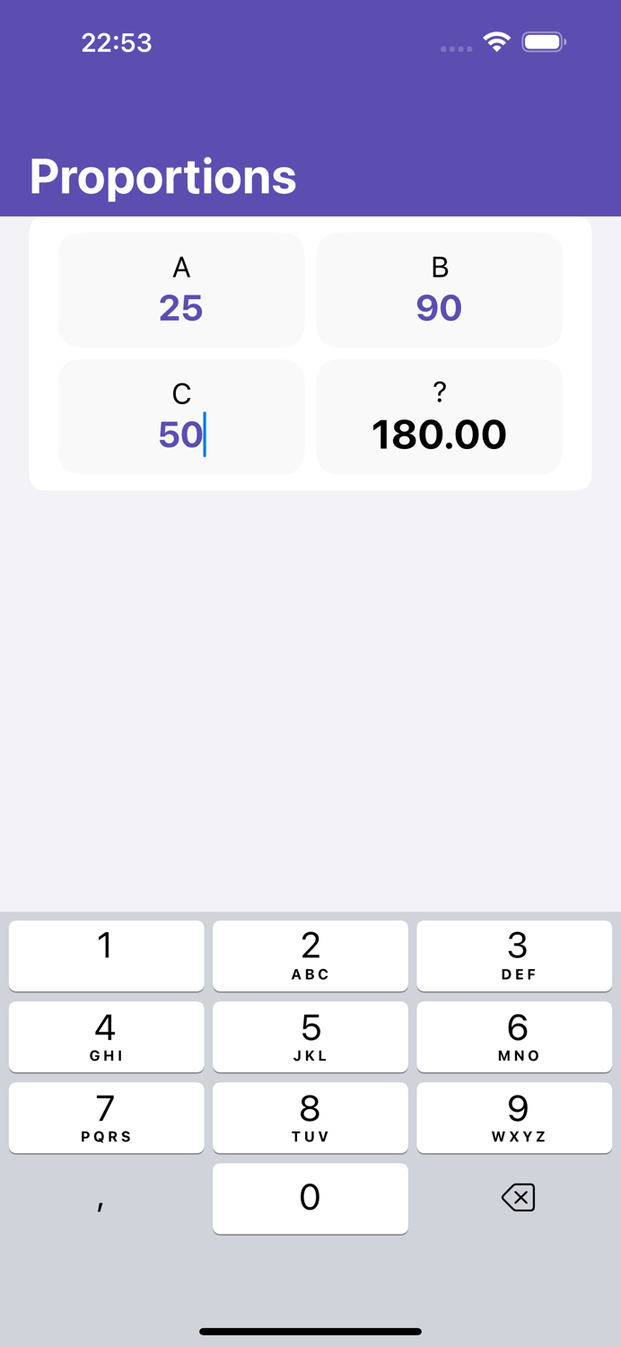 Best Proportion Calc