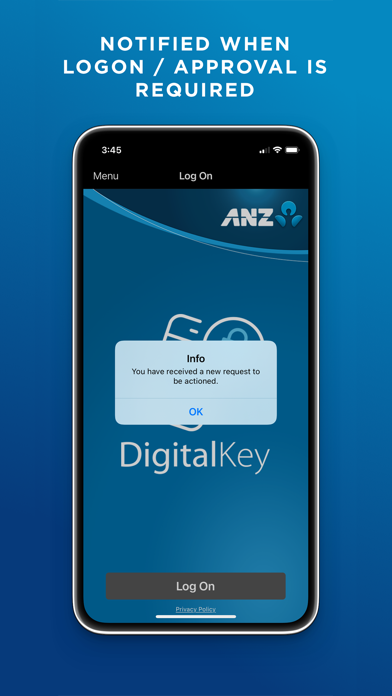 ANZ Digital Key Screenshot