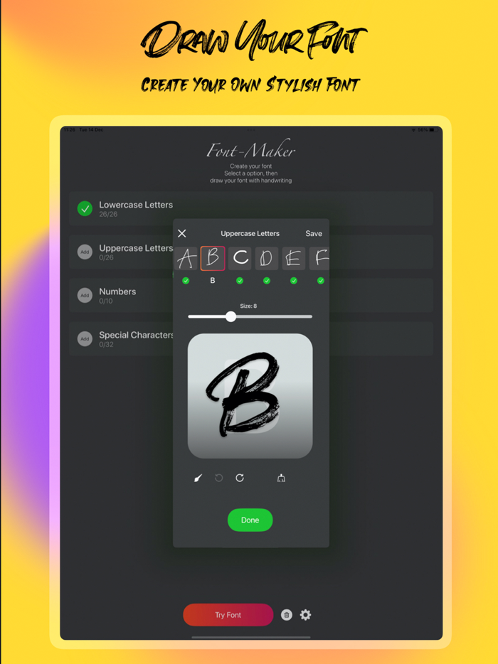 Font Maker Handwriting