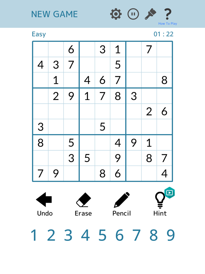 Sudoku - Number Logic Puzzle