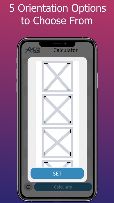 Miter Angle Calculator Screenshot