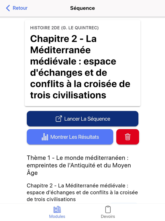 BiblioExos iPad screenshot