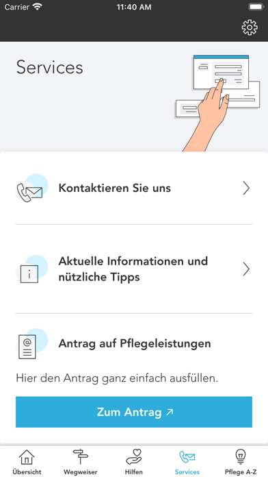 HEK Pflege Screenshot