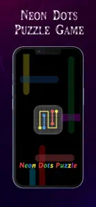 Neon Dots Puzzle Game screenshot #1 for iPhone