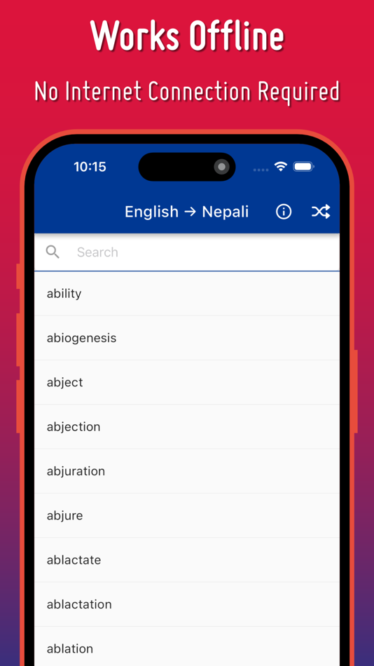 #1. English To Nepali Dictionary (iOS) Podle: Bibhu Man Rajbhandari