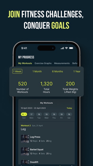 HeavyLifting - Workout Tracker Screenshot