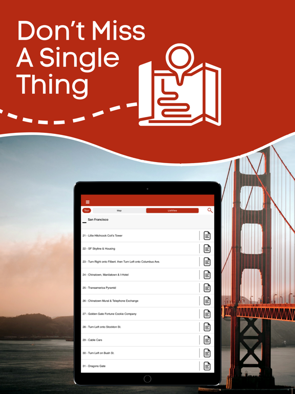 San Francisco Driving GPS Tour iPad screenshot 5 - Travel app