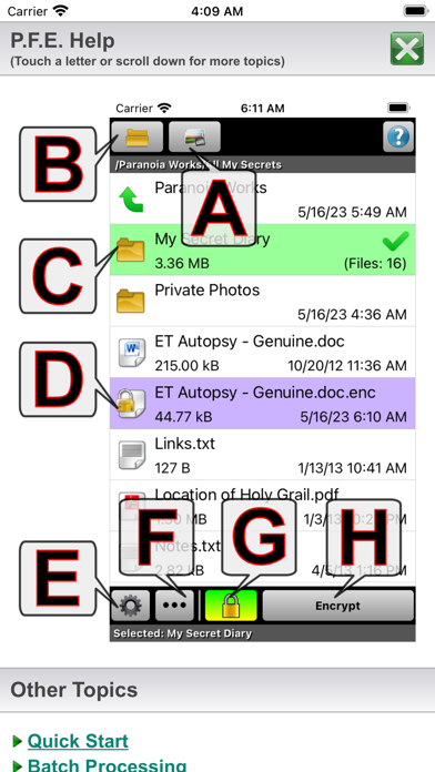 Paranoia File Encryption Lite Screenshot