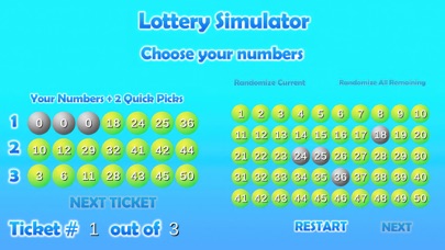 Lottery Simulator Screenshot