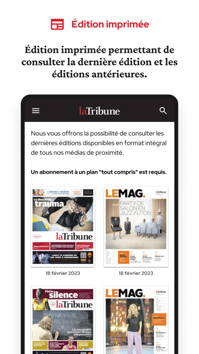 La Tribune Screenshot