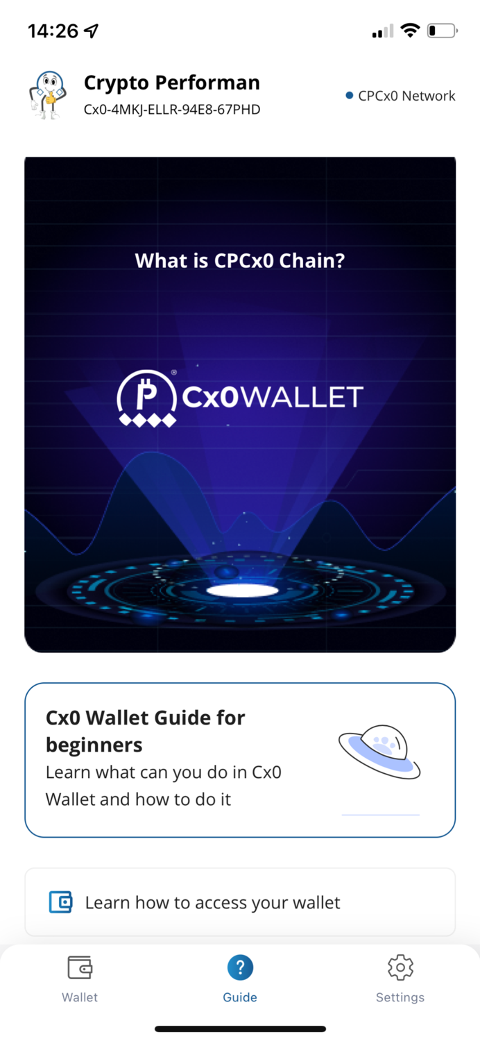 Cx0 Wallet