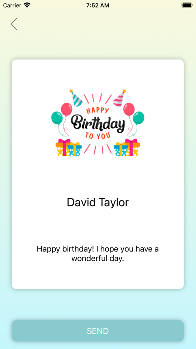 Cool Birthday Reminder Screenshot