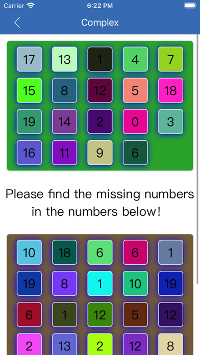 color numbers game Screenshot