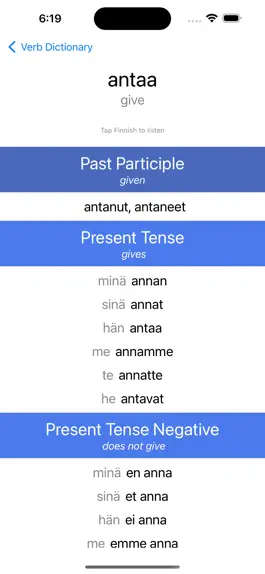 Game screenshot Finnish Verb Blitz hack